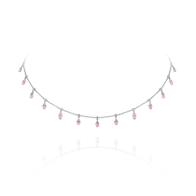 Колье с сапфирами и бриллиантами