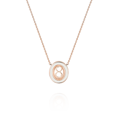 Колье "8" с эмалью