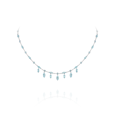 Колье с топазами